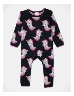 Buy ๐ Sprout Knit Unicorn Coverall Navy ๐