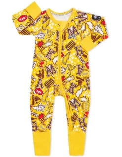 Budget ๐งจ Bonds AFL Hawthorn Wondersuit Yellow โจ