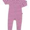 Promo ???? Bonds Ribbed Zip Wondersuit In Striped Pink ????
