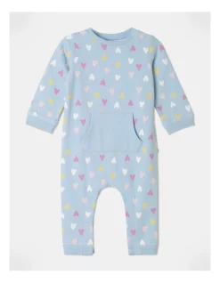 Best Pirce โ Sprout Hearts Fleece Coverall In Lilac ๐