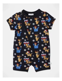 Hot Sale ๐คฉ Sprout Xmas ๐ฆฎ Dog Present Onesie In Navy ๐