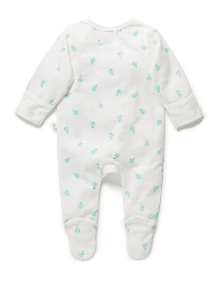 Discount π₯ Little Green & Co Jersey Zip Onesie Ice Pear π - Image 2