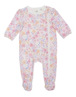 Budget π₯ Peter Rabbit Floral Print Coverall In Pink π―