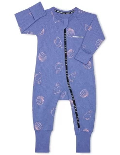 Flash Sale ๐ Bonds Wondercool Eyelet Zip Wondersuit In Purple Print โญ