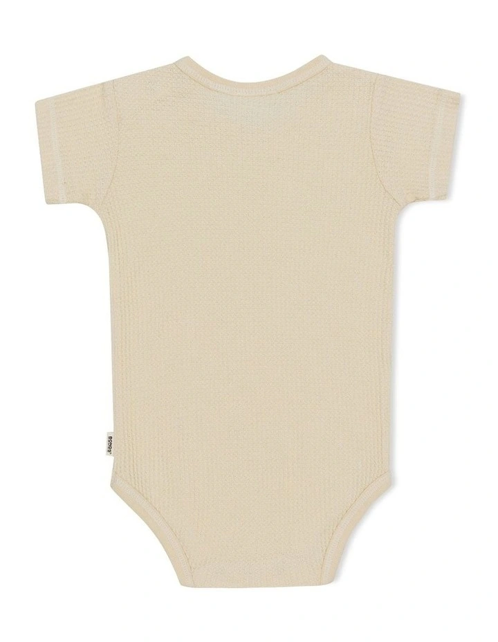 Wholesale π Bonds Waffle Tee Body Suit In Sesame Seed β¨ - Image 2