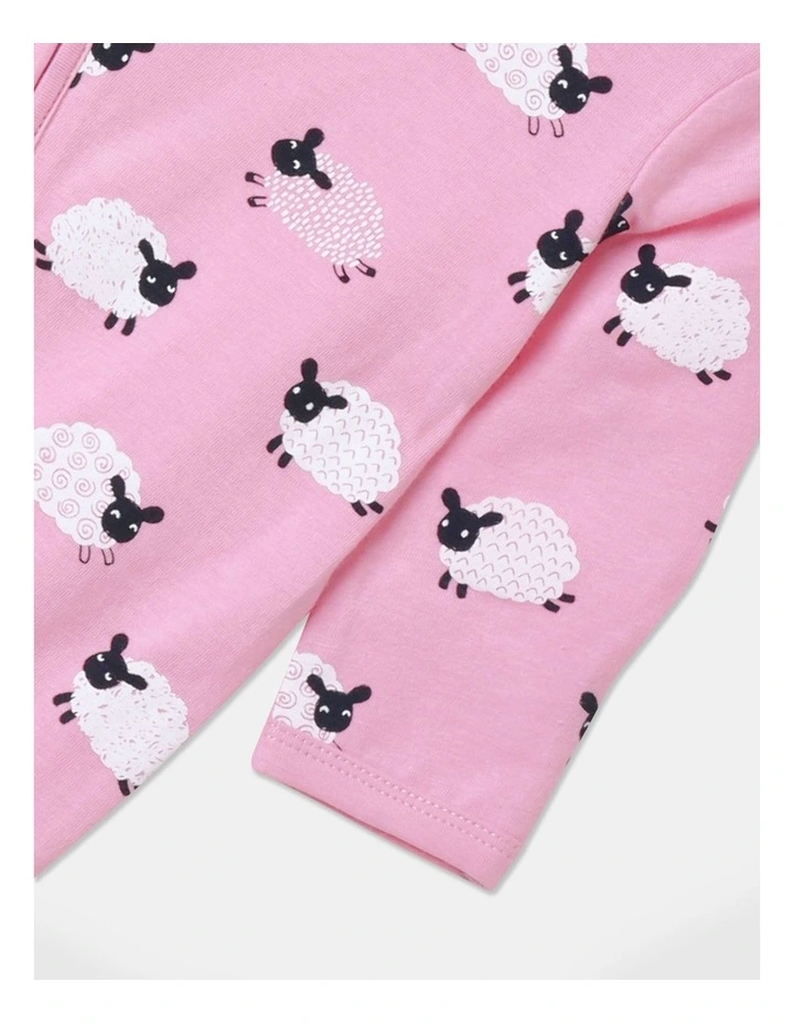 Best Pirce π Sprout Essentials Sheep Coverall In Pink π - Image 4