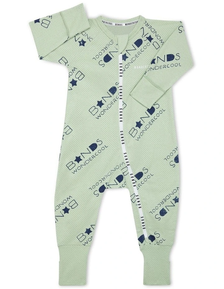 Flash Sale π Wondercool Eyelet Zip Wondersuit Stampy Bonds Logo In Mint Green β