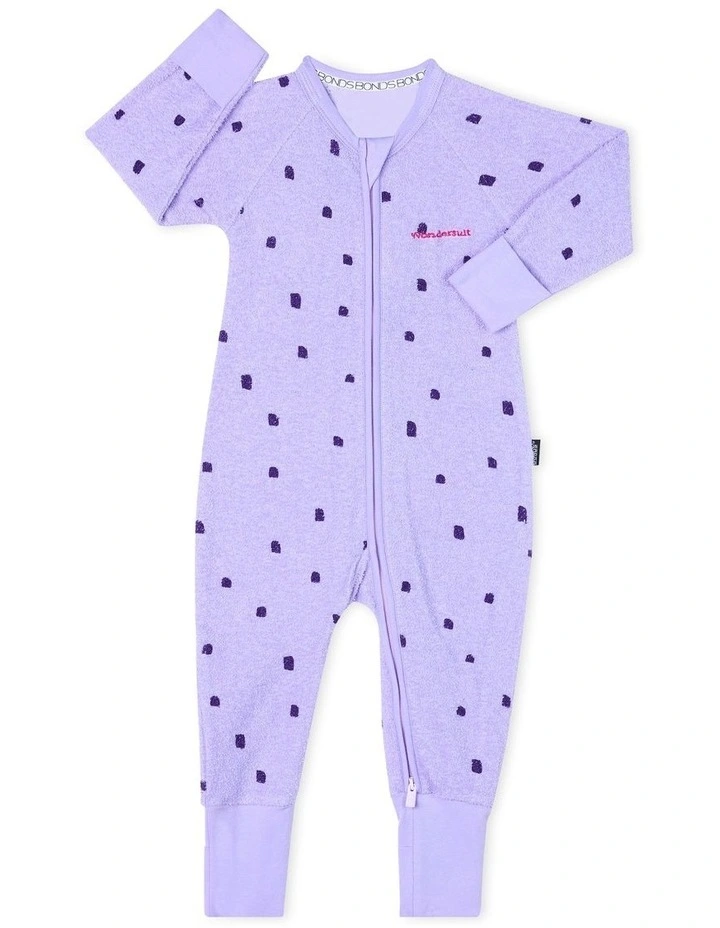 Coupon β Bonds Poodlette Zip Wondersuit In Spot Purple π