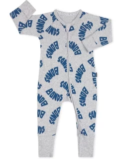 Discount ⭐ Bonds Swirl Ribbed Zip Wondersuit In Grey Marle 😉