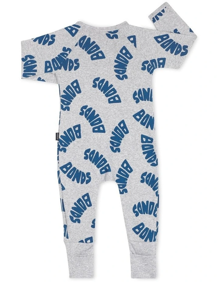 Discount β Bonds Swirl Ribbed Zip Wondersuit In Grey Marle π - Image 2