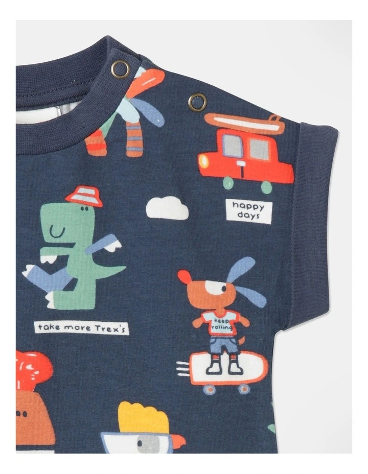 Budget βοΈ Jack & Milly Teddy Short Leg Romper In Navy π - Image 3