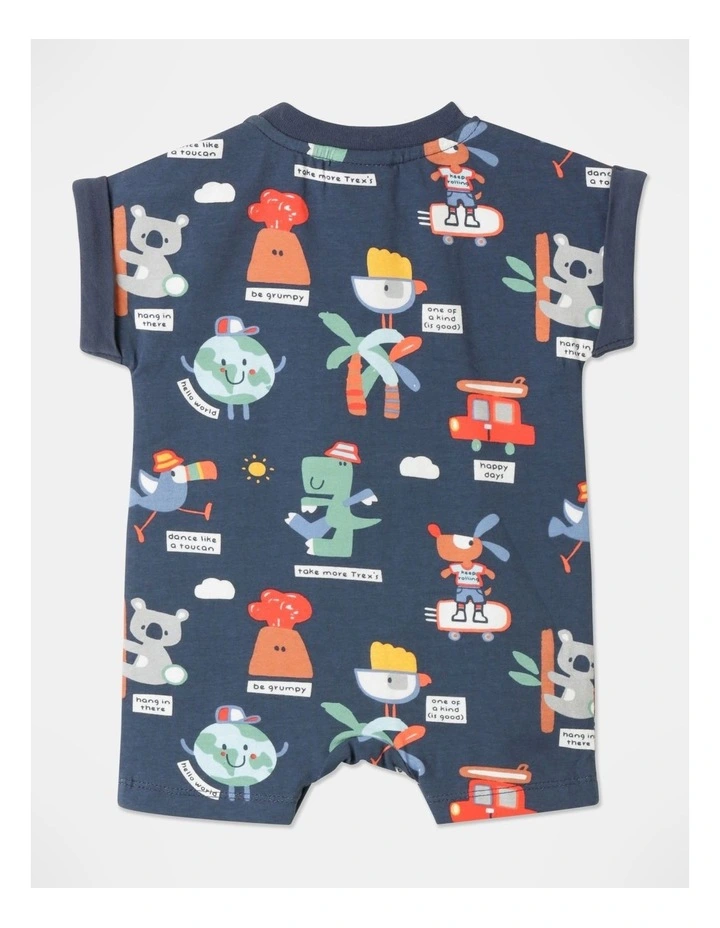 Budget βοΈ Jack & Milly Teddy Short Leg Romper In Navy π - Image 5