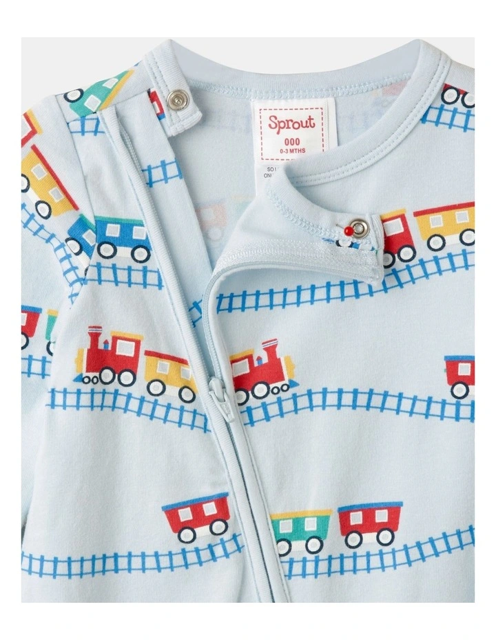 Cheap π Sprout Essentials Train Coverall In Light Blue π - Image 2