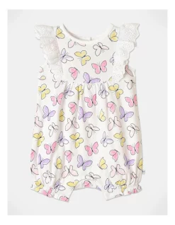 Top 10 π Sprout Butterfly Bubble Romper In White π