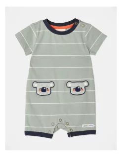 Best reviews of ๐งจ Jack & Milly Sam Stripe Romper In Light Green ๐