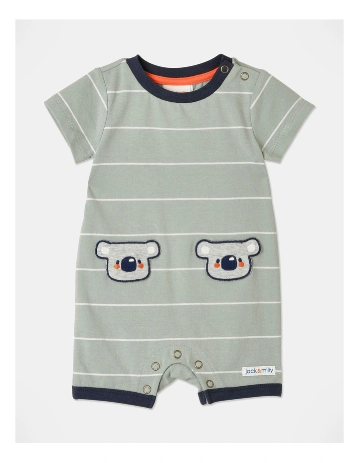 Best reviews of 𧨠Jack & Milly Sam Stripe Romper In Light Green π