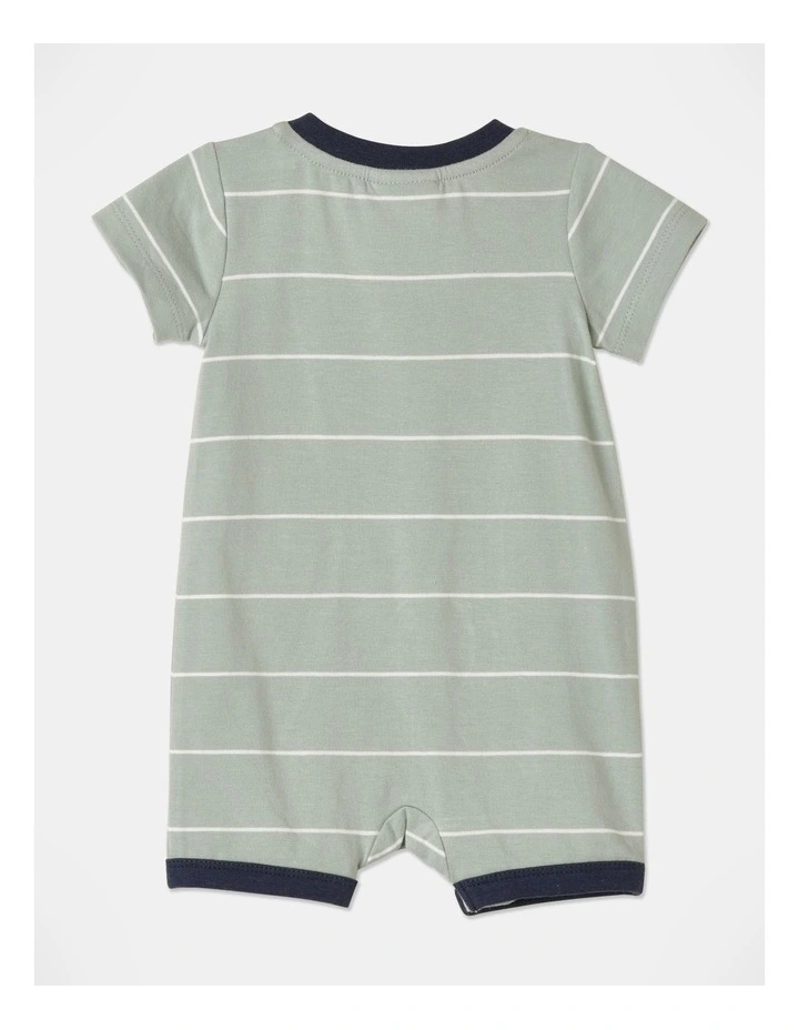 Best reviews of 𧨠Jack & Milly Sam Stripe Romper In Light Green π - Image 4