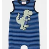 Brand new 🌟 Sprout 3D Dino Stripe Romper In Blue/Black 👍