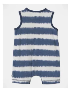 Wholesale ✨ Sprout 3D Smile Sun Stripe Romper In Indigo ???? -Jack & Milly shop unnamed file 893