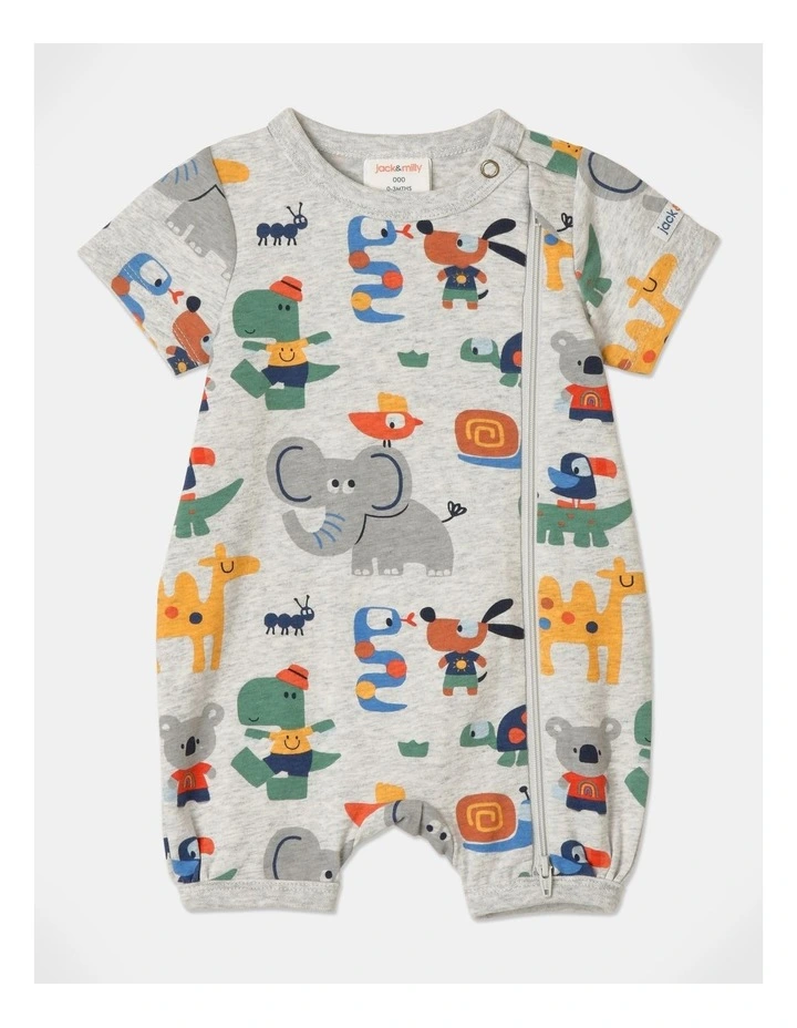 Buy π Jack & Milly Harvey Knit Romper In Grey Marle β¨