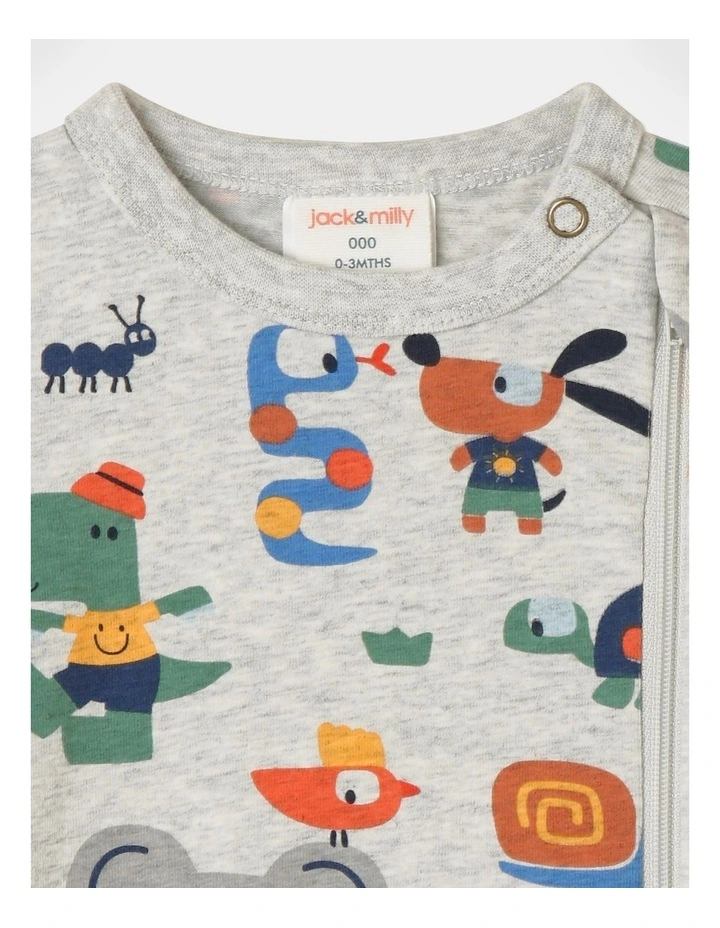 Buy π Jack & Milly Harvey Knit Romper In Grey Marle β¨ - Image 2