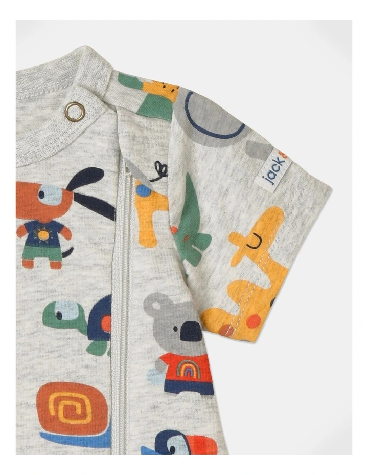 Buy π Jack & Milly Harvey Knit Romper In Grey Marle β¨ - Image 3