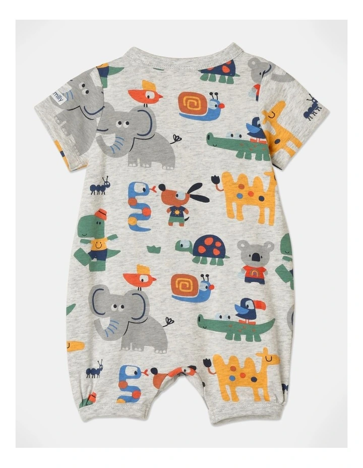 Buy π Jack & Milly Harvey Knit Romper In Grey Marle β¨ - Image 5