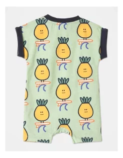 Best Sale ???? Jack & Milly Teddy Short Leg Romper In Light Green ???? -Jack & Milly shop unnamed file 945